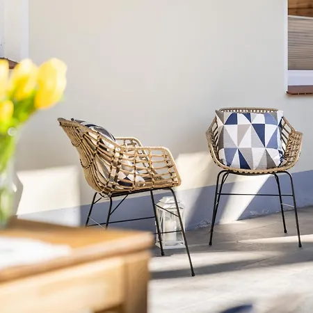 Vivid - Ideal Fuer 4 - Strandnaehe Mit 2 Terrassen - 2 Sz & Wz Daire